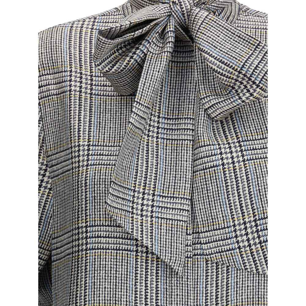 Thom Browne Hunting Tweed Silk Twill Shirt