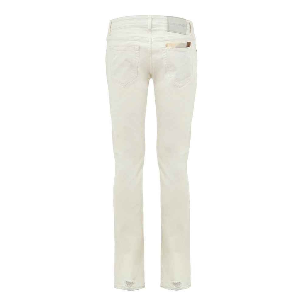 Jacob Cohen White Cotton Skinny Jean
