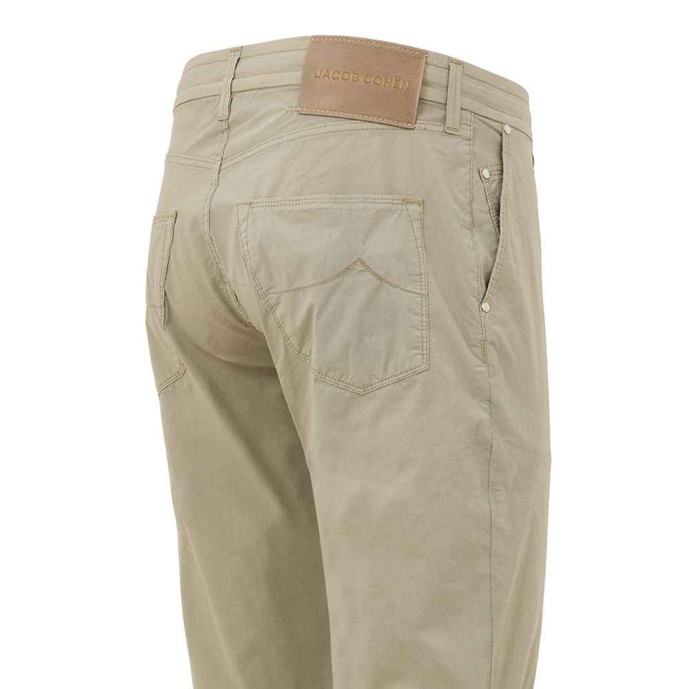 Jacob Cohen Beige Cotton Casual Pant