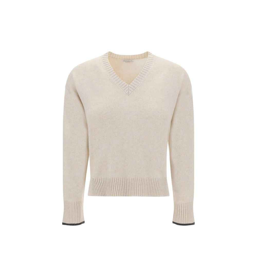 Brunello Cucinelli Beige Cashmere Cashmere Sweater