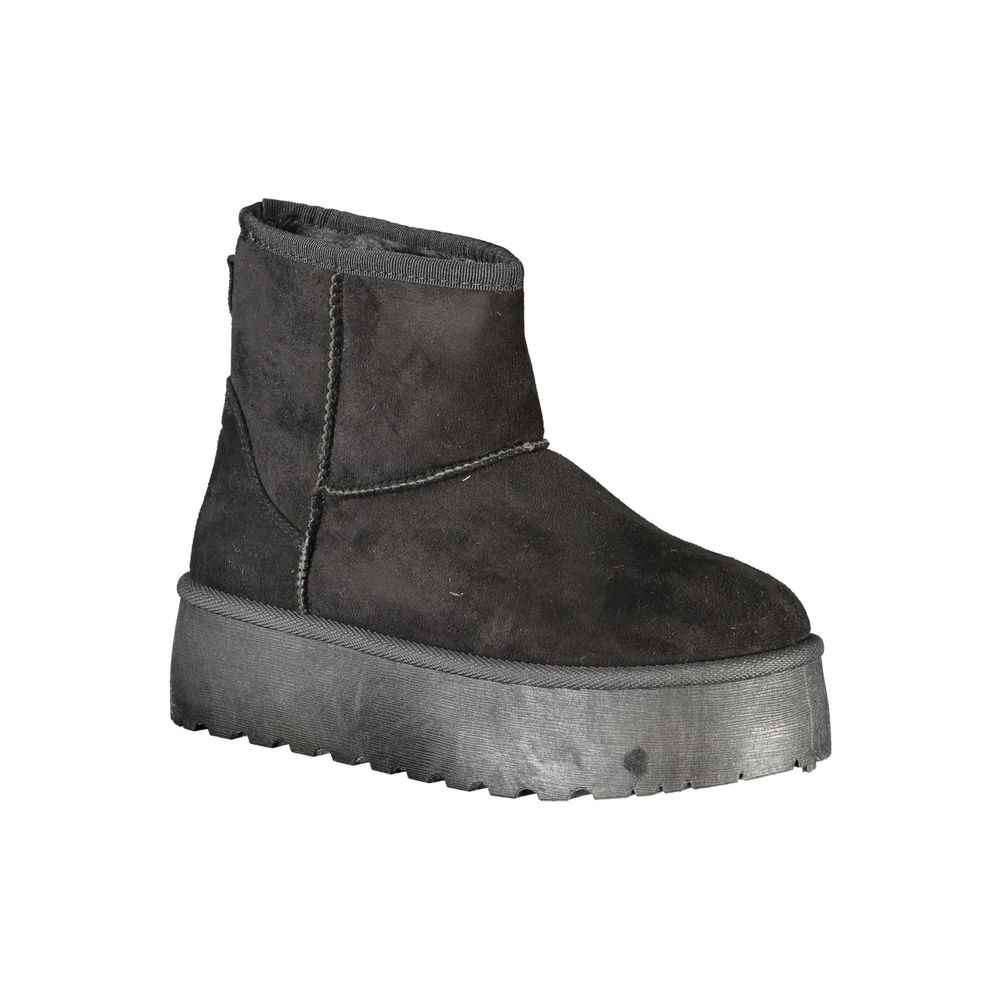 Laura Biagiotti Black Polyester Women Boot