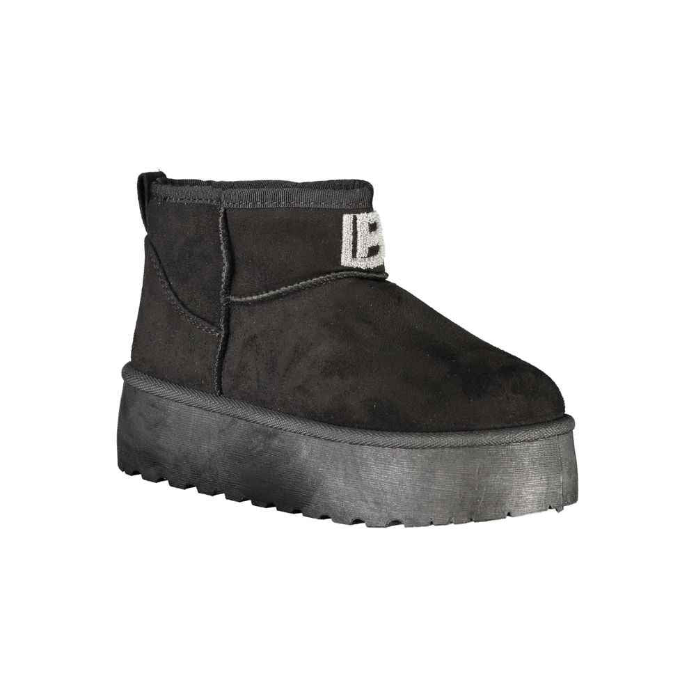 Laura Biagiotti Black Polyester Women Boot