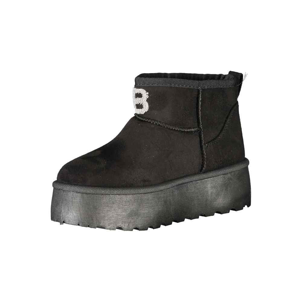 Laura Biagiotti Black Polyester Women Boot