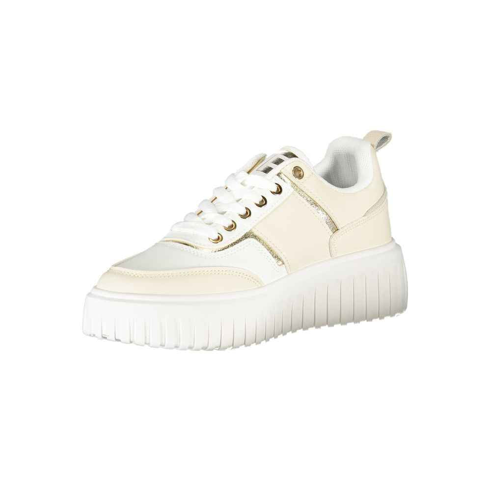Laura Biagiotti Beige Polyester Women Sneaker