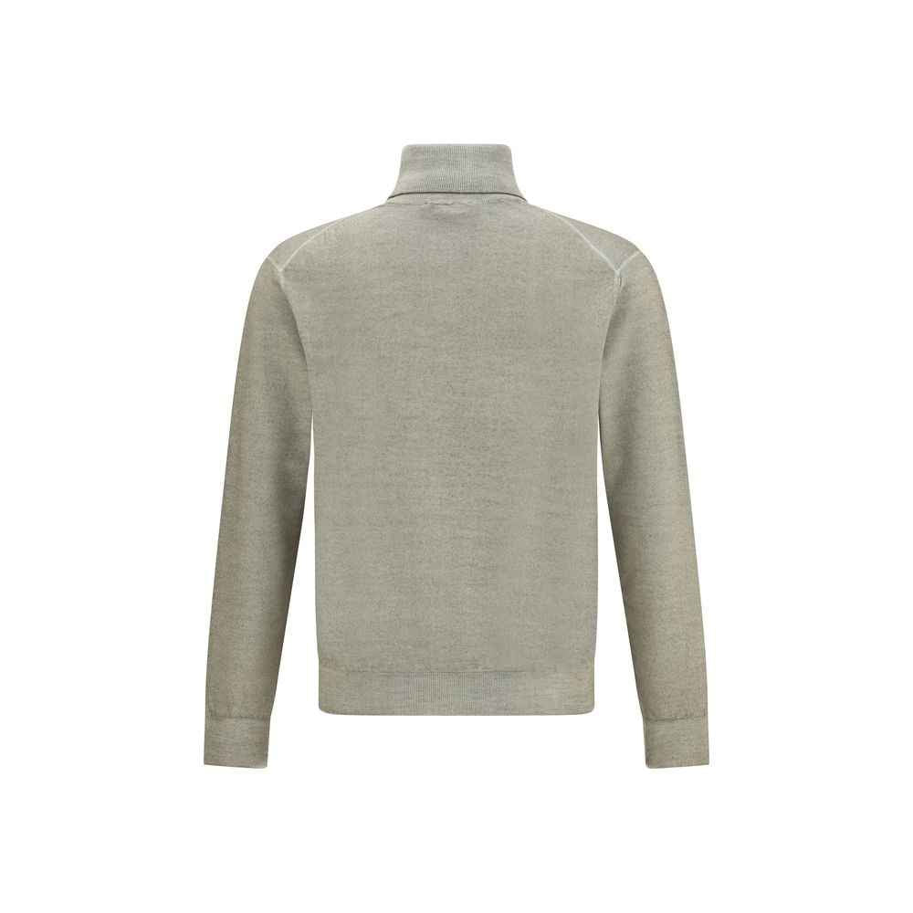 Cruciani Wool Green Turtleneck
