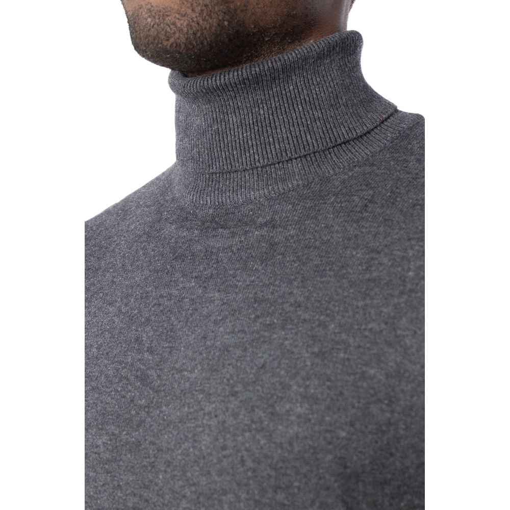 Jack Jones Gray Cotton Turtleneck