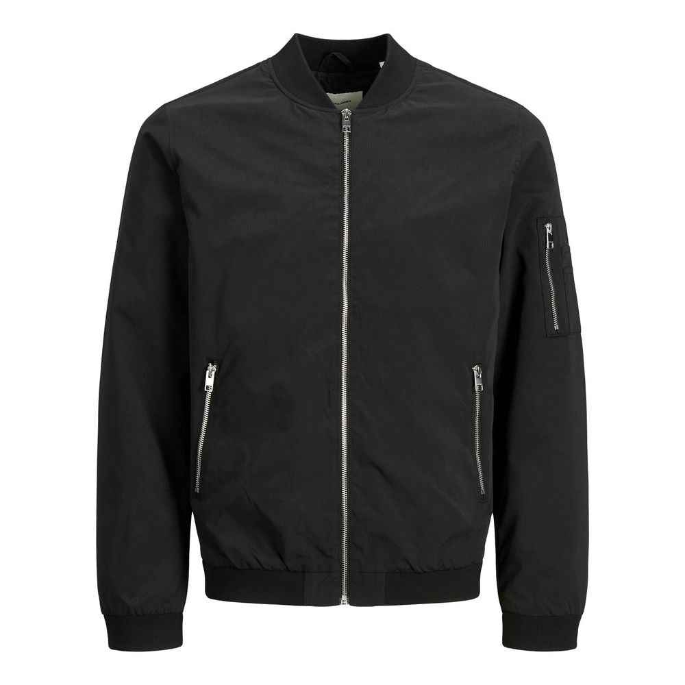 Jack Jones Black Polyester Bomber