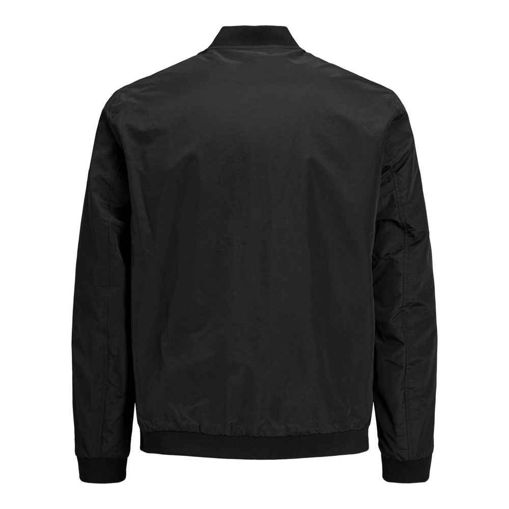 Jack Jones Black Polyester Bomber