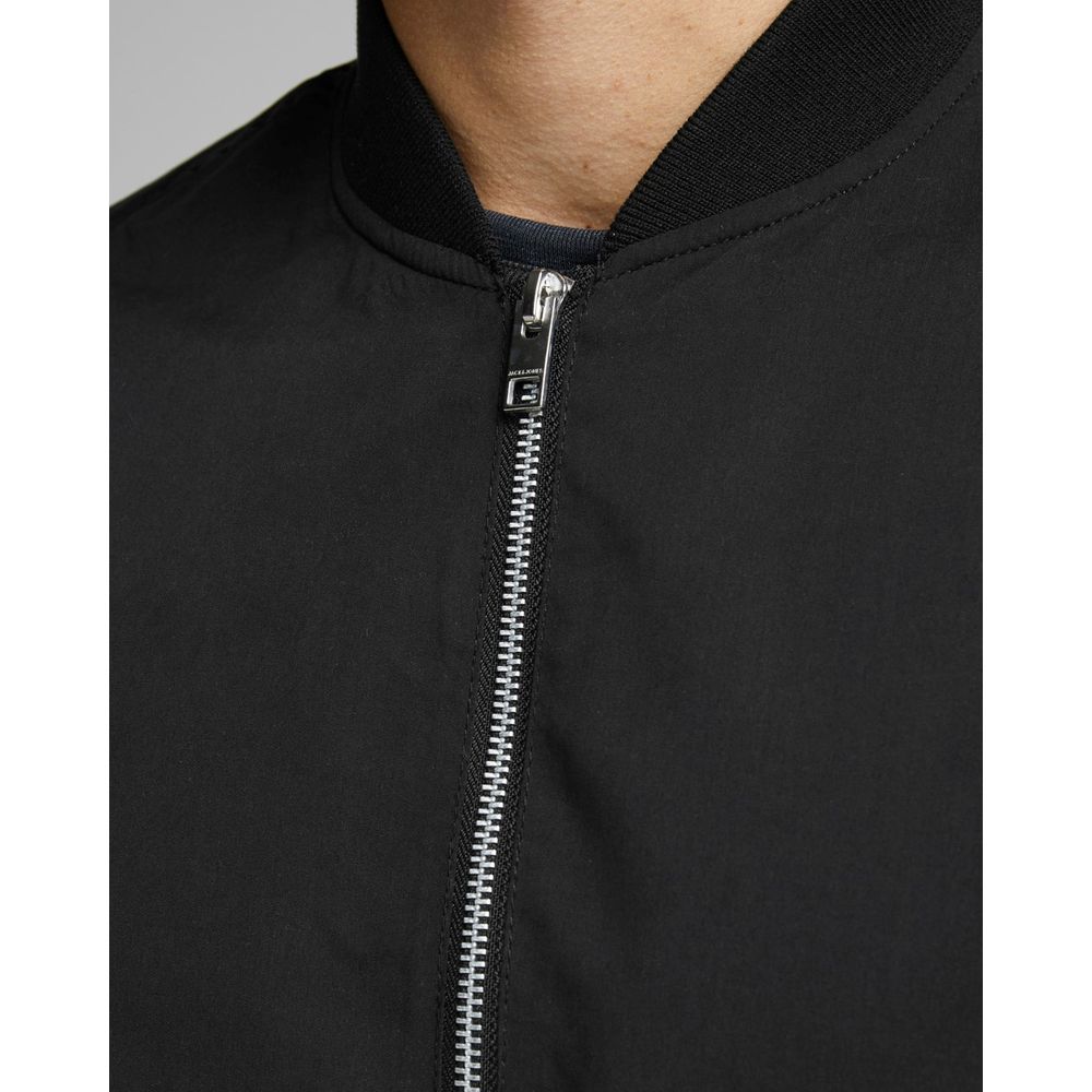 Jack Jones Black Polyester Bomber