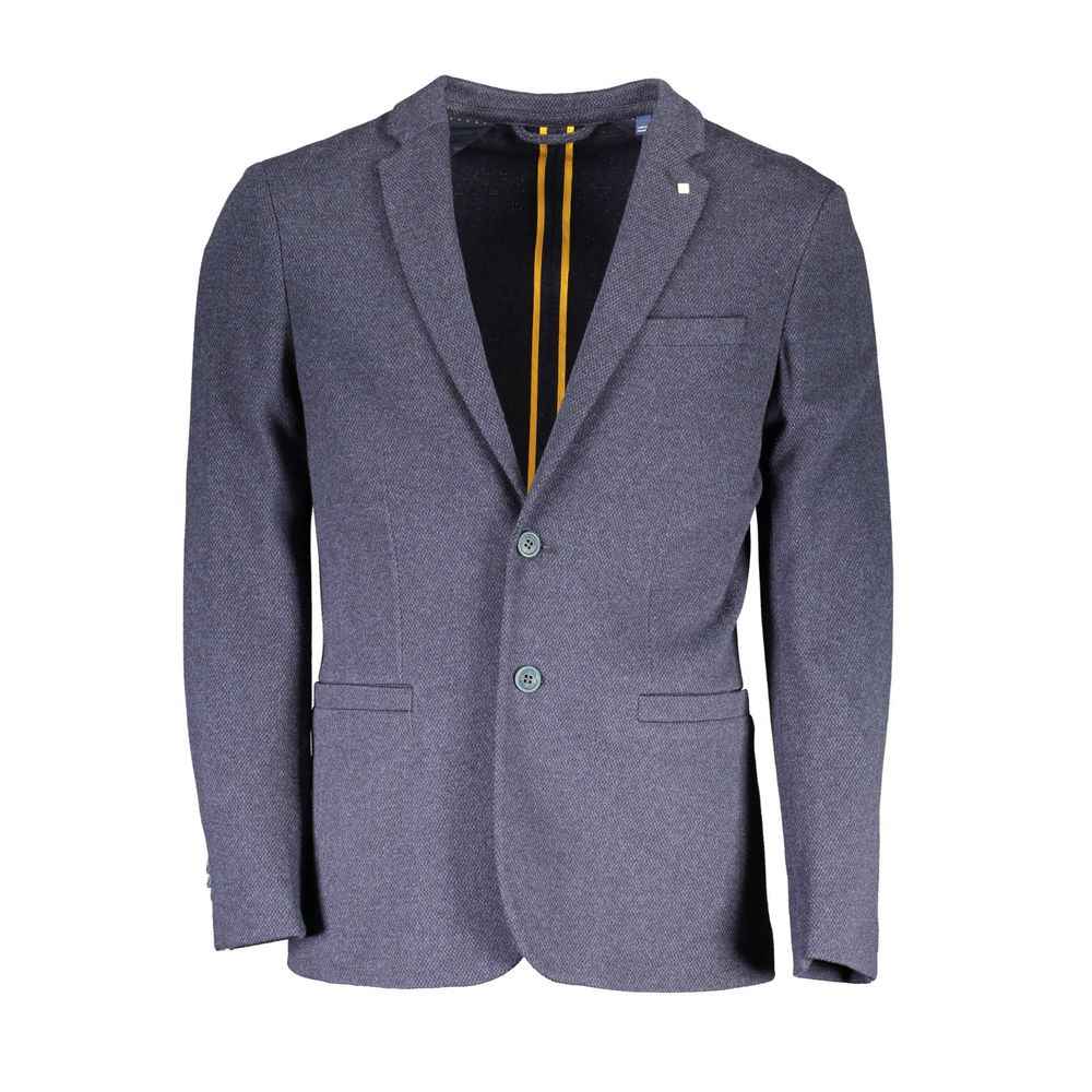 Gant Blue Cotton Jackets & Coat