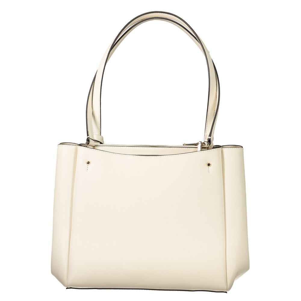Guess Jeans White Polyethylene Handbag
