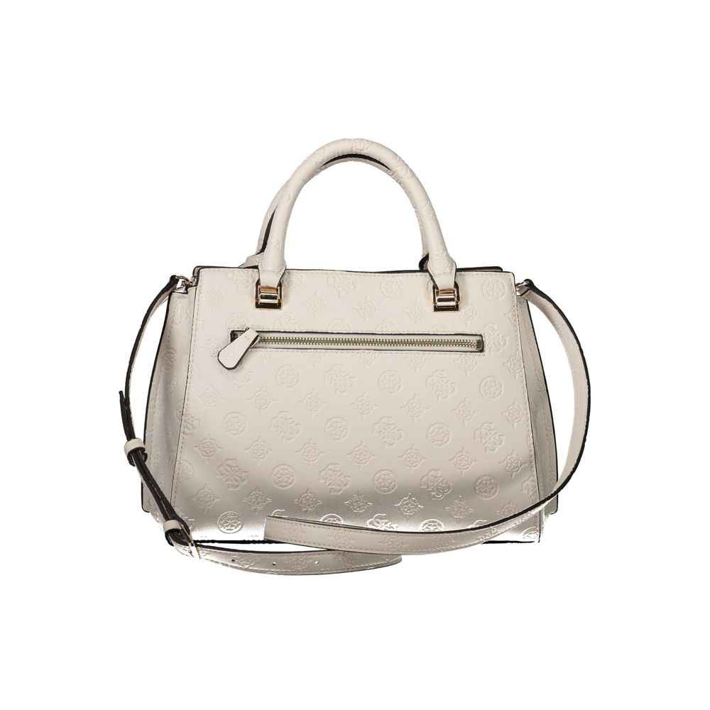 Guess Jeans White Polyethylene Handbag