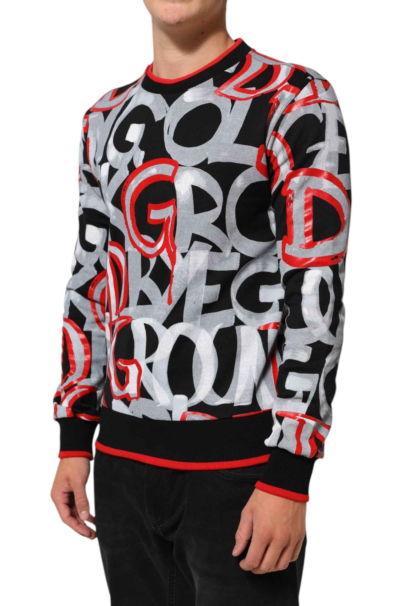 Dolce & Gabbana Multicolor D&G Monogram Sweatshirt Sweater