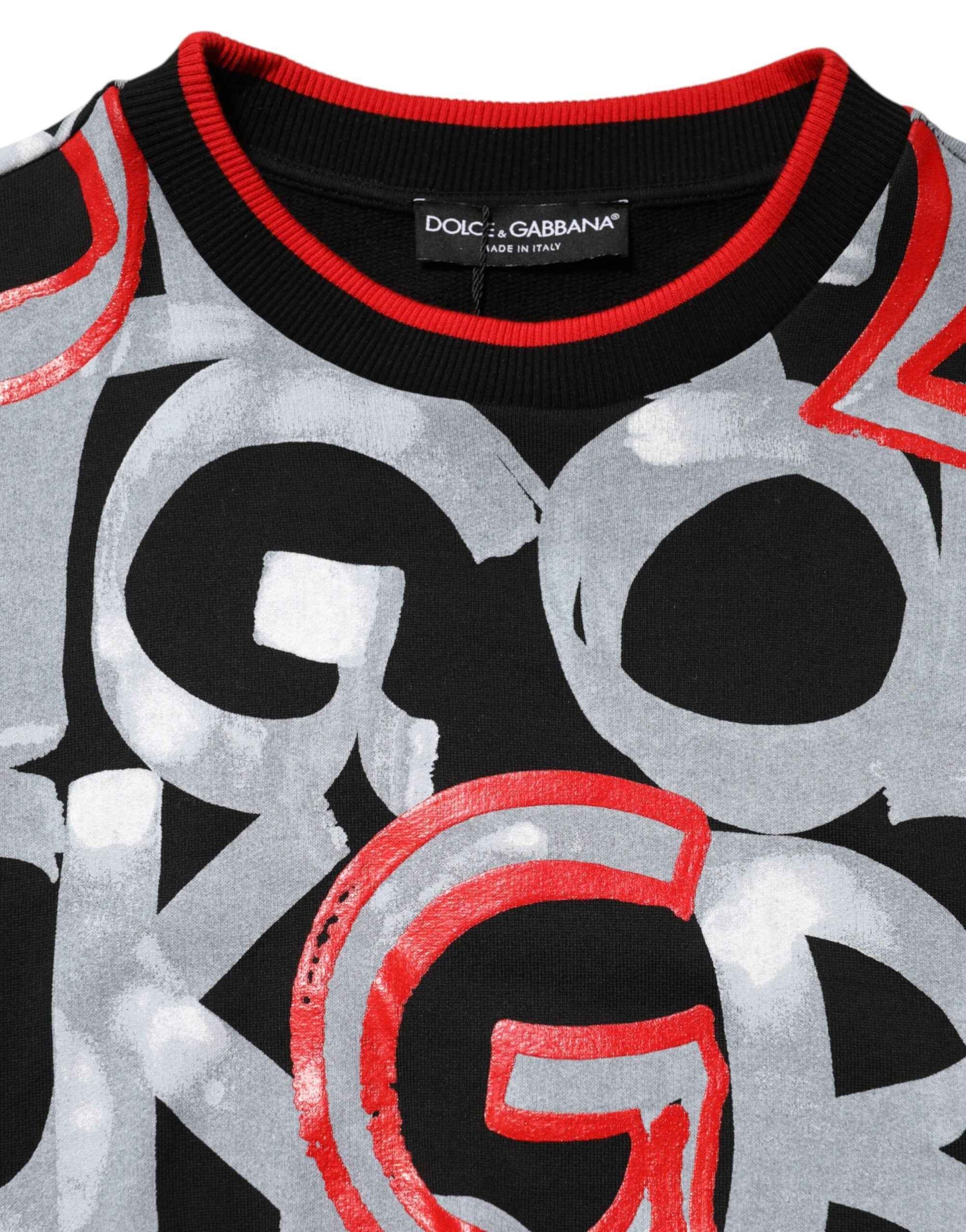 Dolce & Gabbana Multicolor D&G Monogram Sweatshirt Sweater