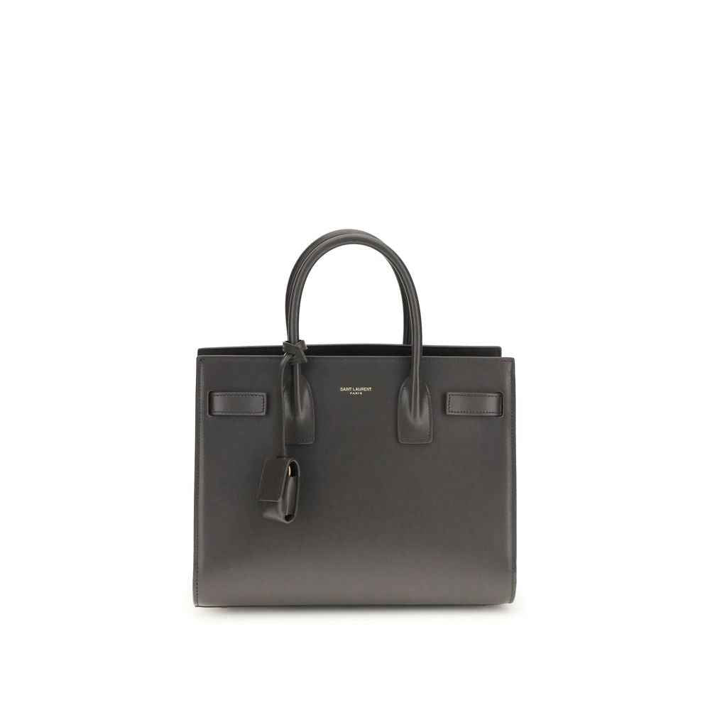 Saint Laurent Gray Calf Leather Bos Taurus Shoulder Bag