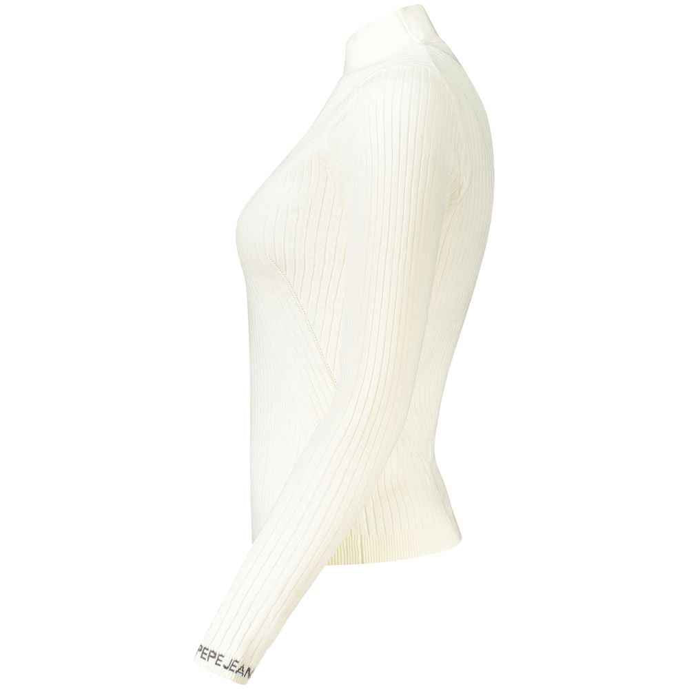 Pepe Jeans White Cotton Women Sweater