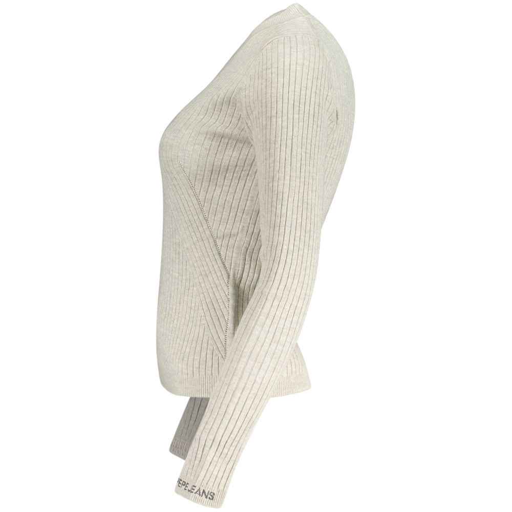 Pepe Jeans Gray Cotton Women Sweater