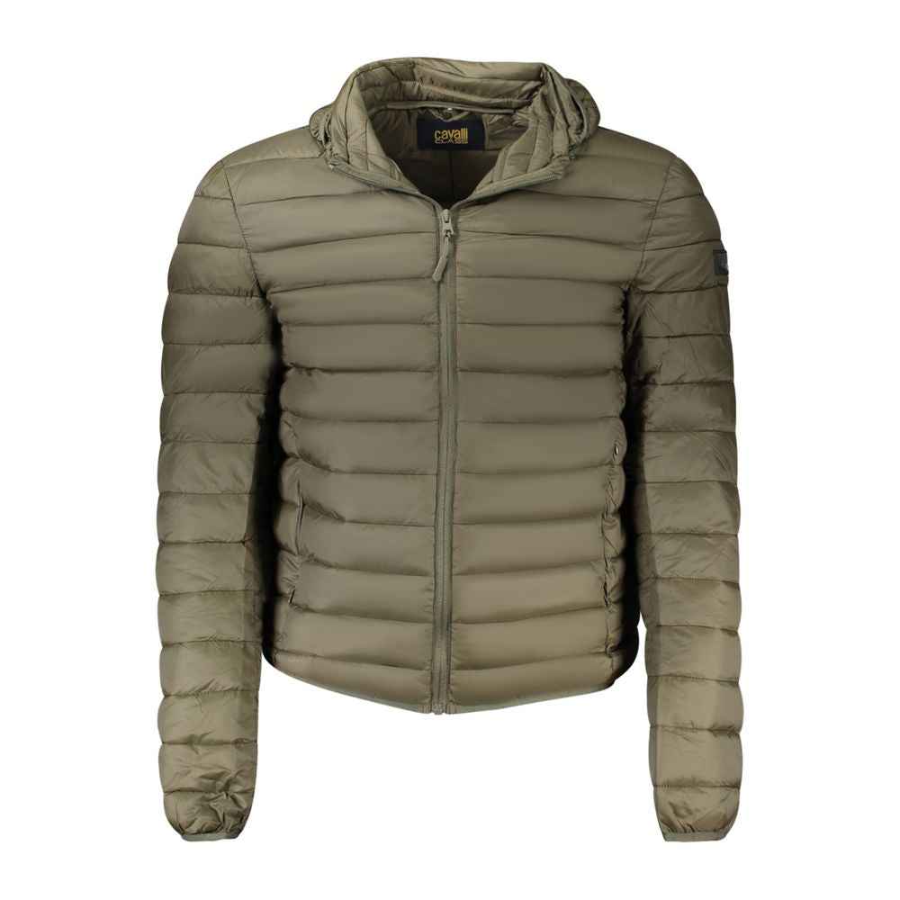 Cavalli Class Green Polyester Men Jacket