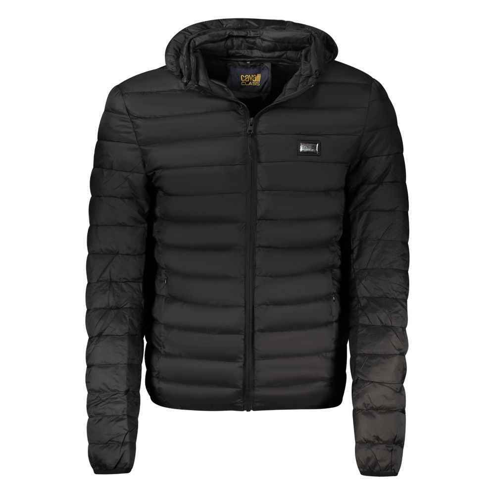 Cavalli Class Black Polyester Men Jacket