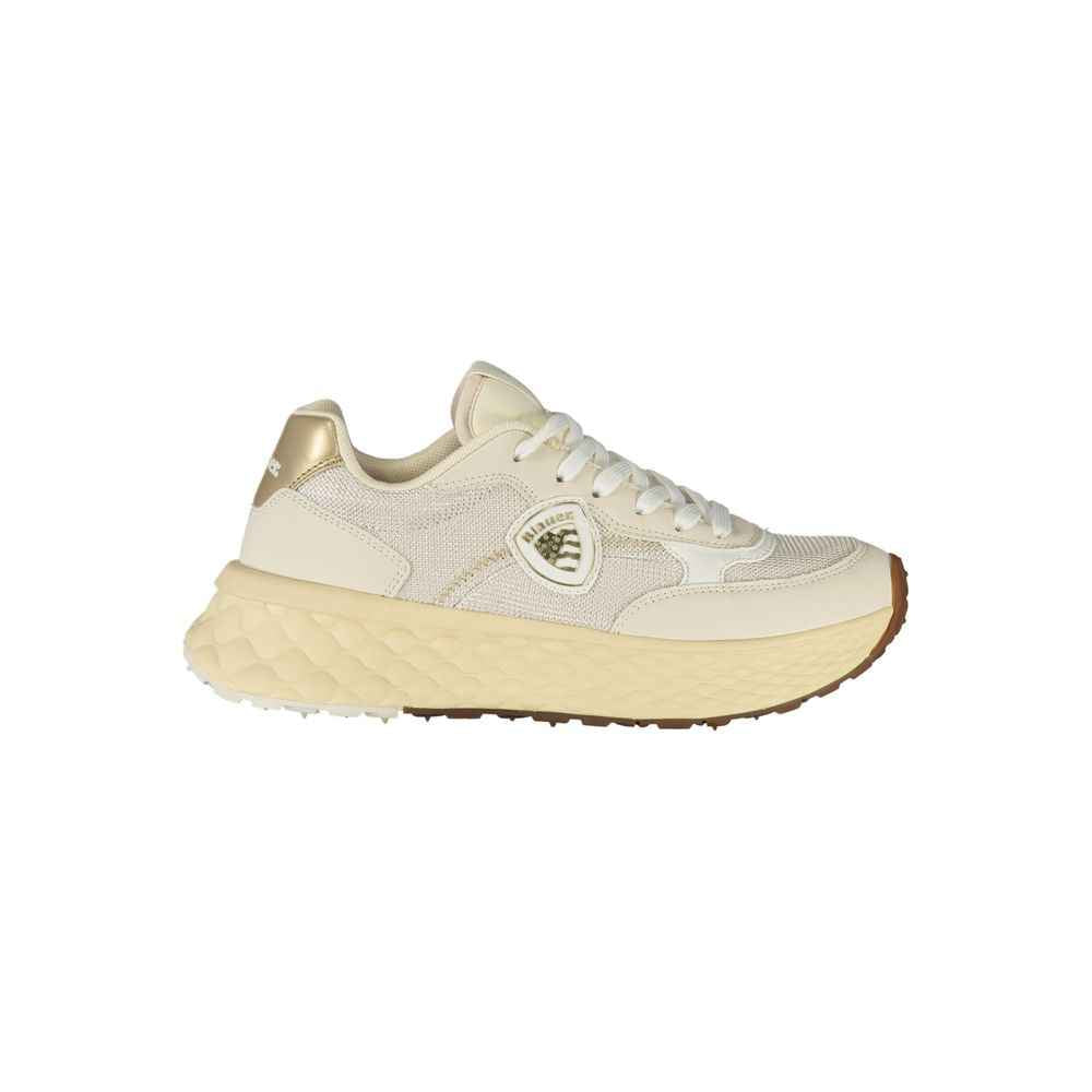 Blauer Beige Leather Women Sneaker
