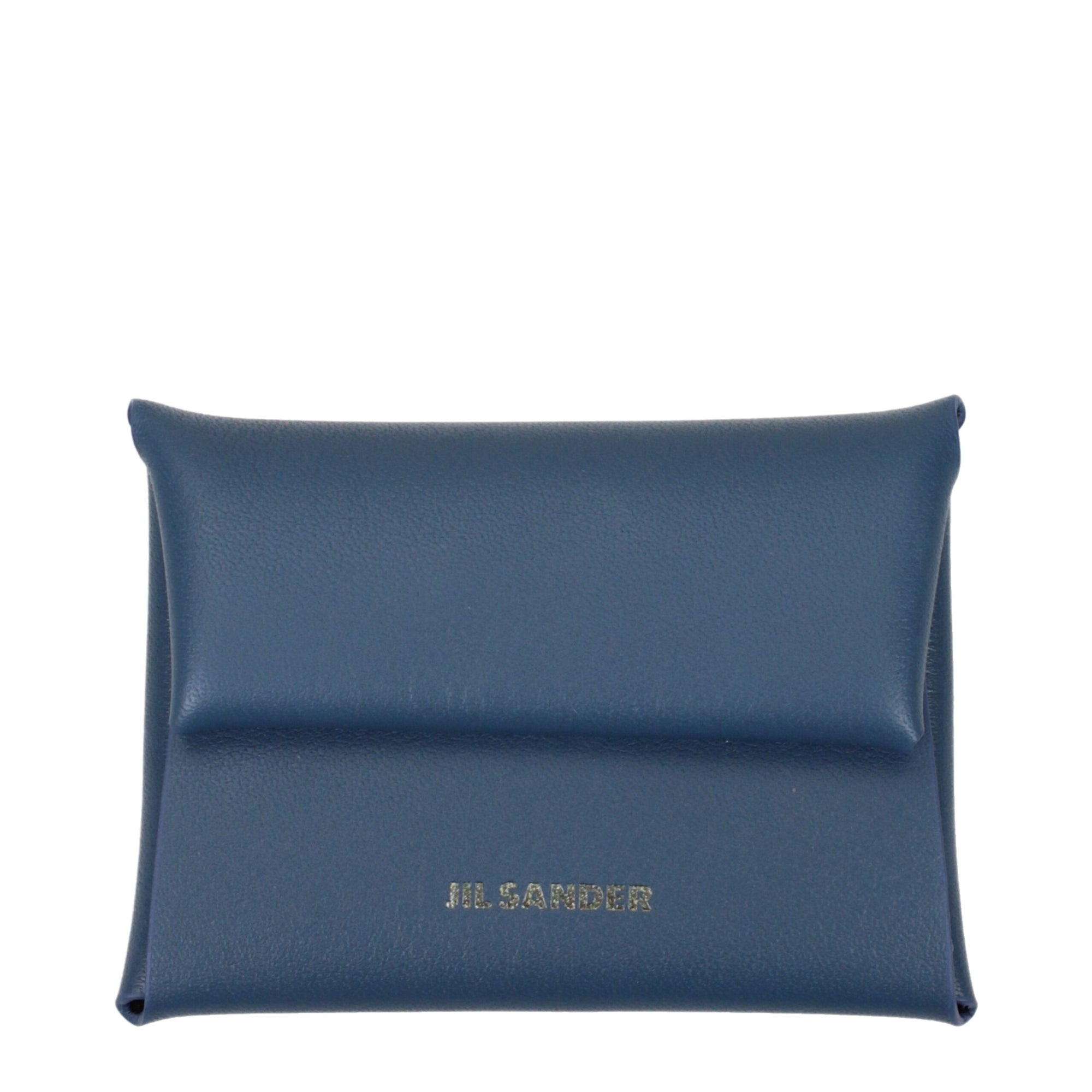 Jil Sander Blue Leather Wallet
