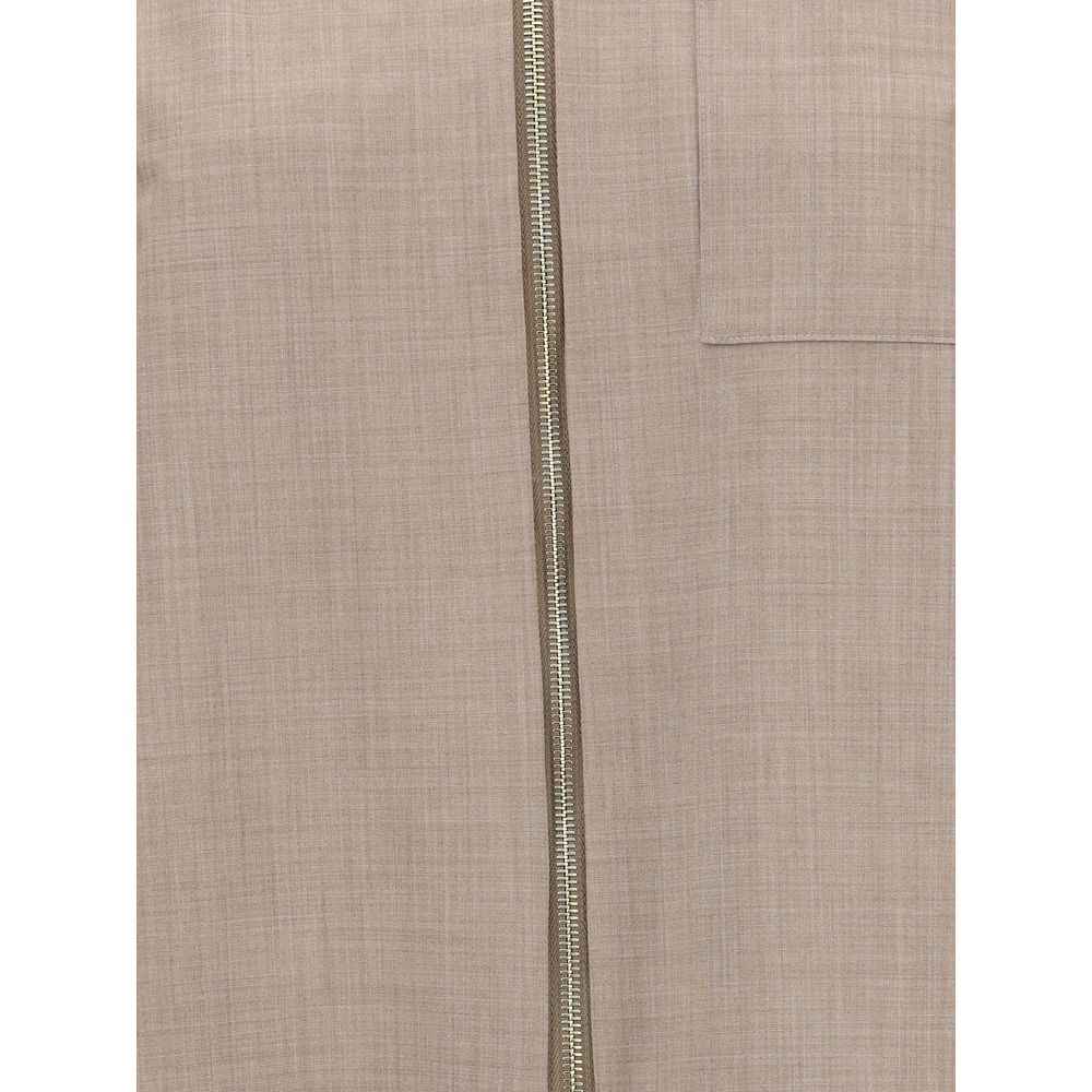 Fabiana Filippi Reversible Platinum Mohair Jacket