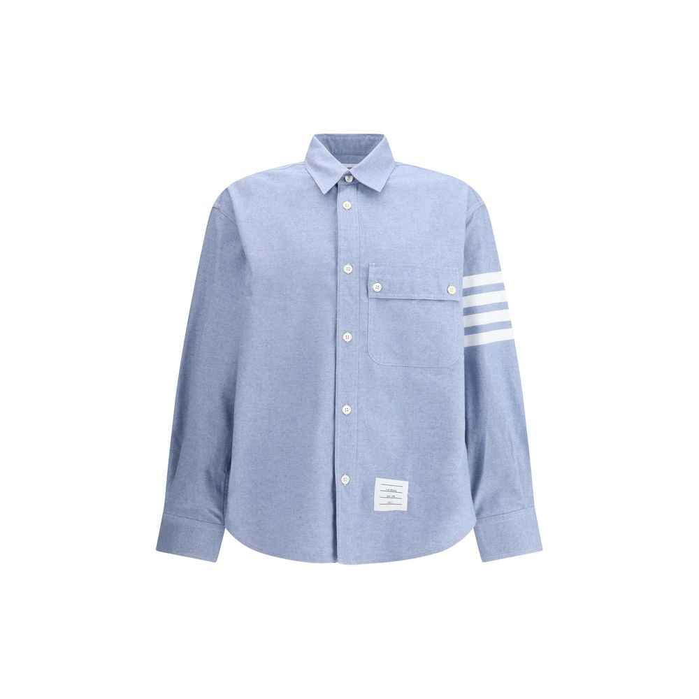 Thom Browne Flannel 4-Bar Shirt