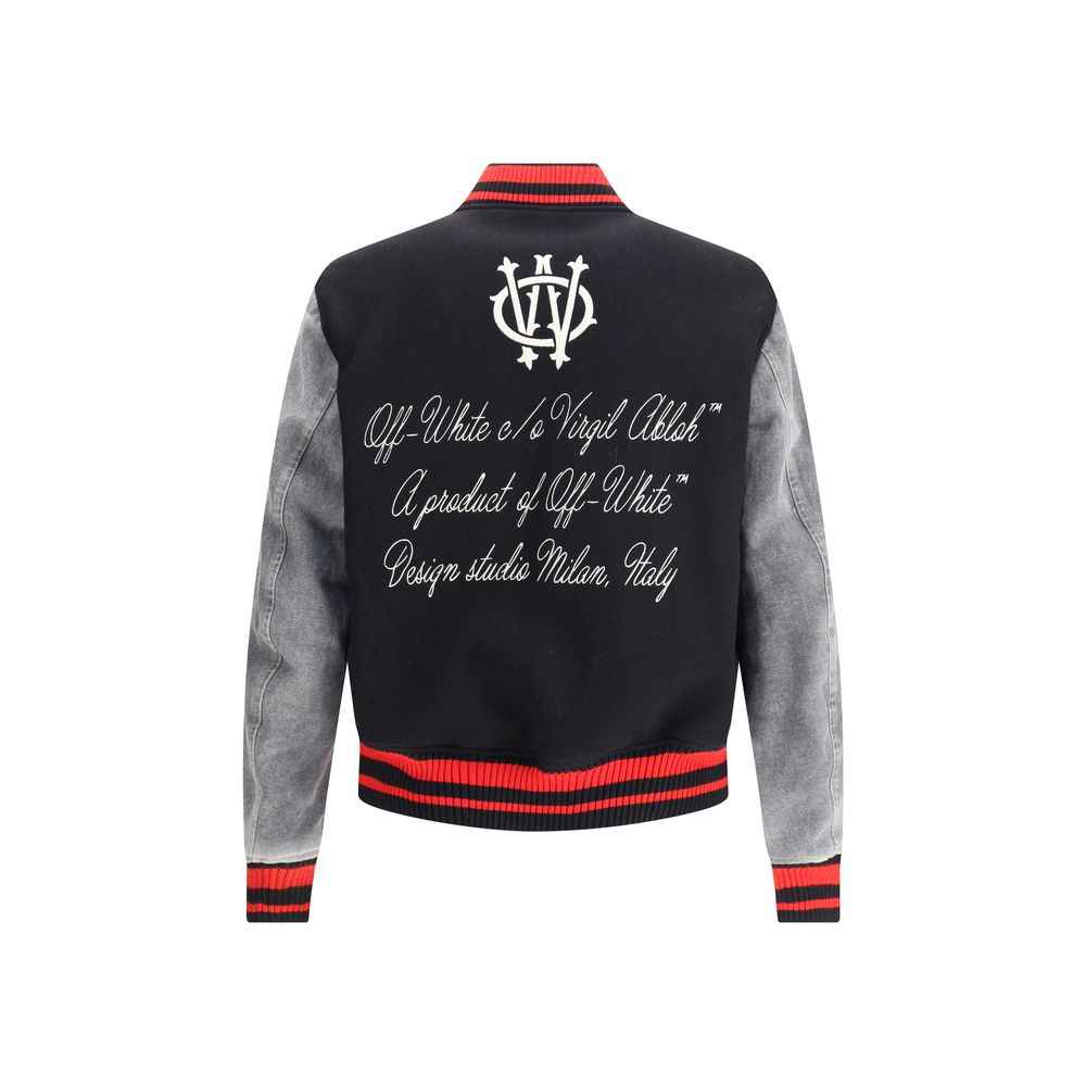 Off-White Gothic OW Wool Varsity Jacket
