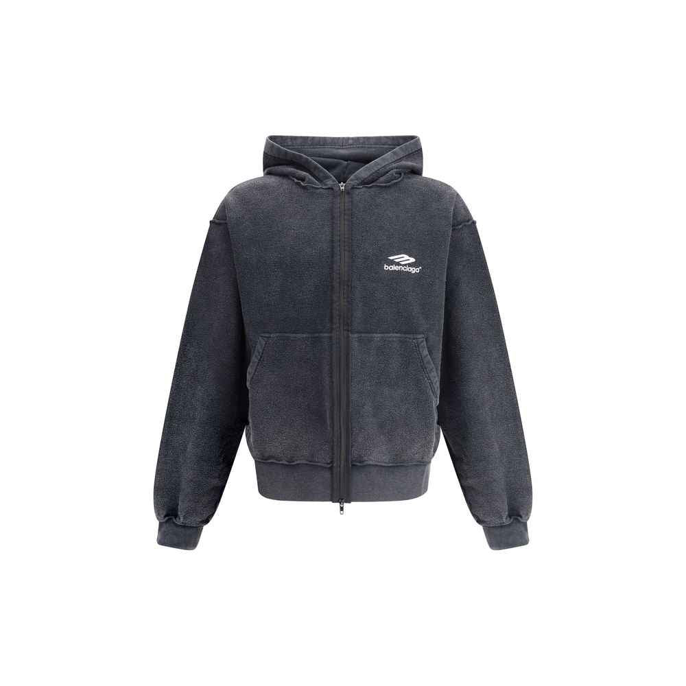 Balenciaga Black Cotton Sweatshirt
