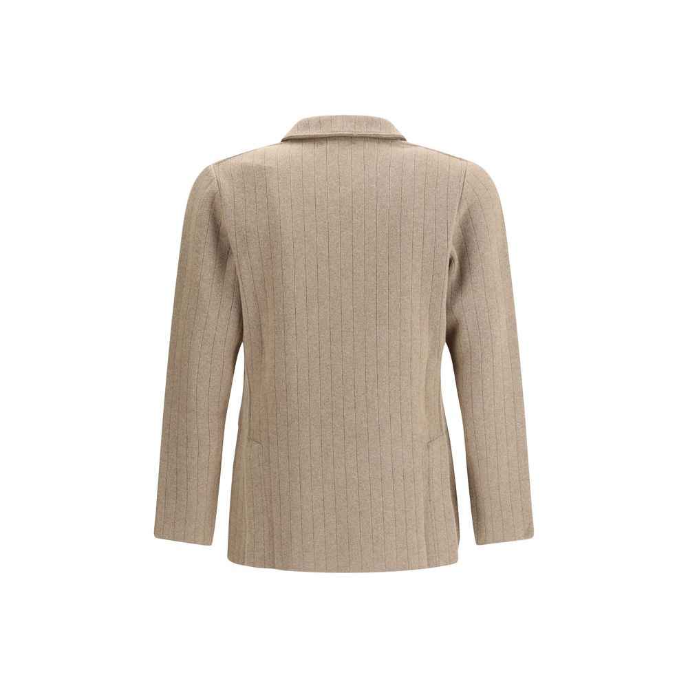 Lardini Double-breasted Knit Jacket