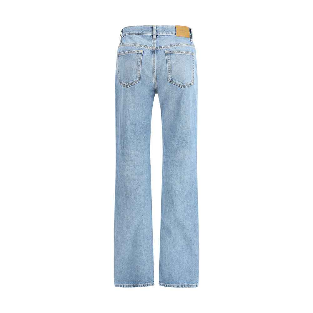 Saint Laurent NICO low-rise jeans in Bahamas denim