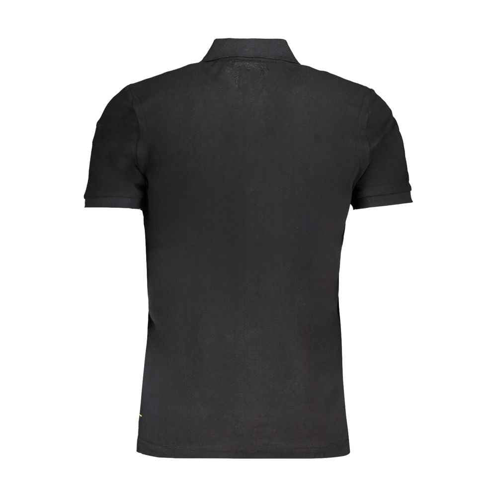 Gianmarco Venturi Black Cotton Polo Shirt