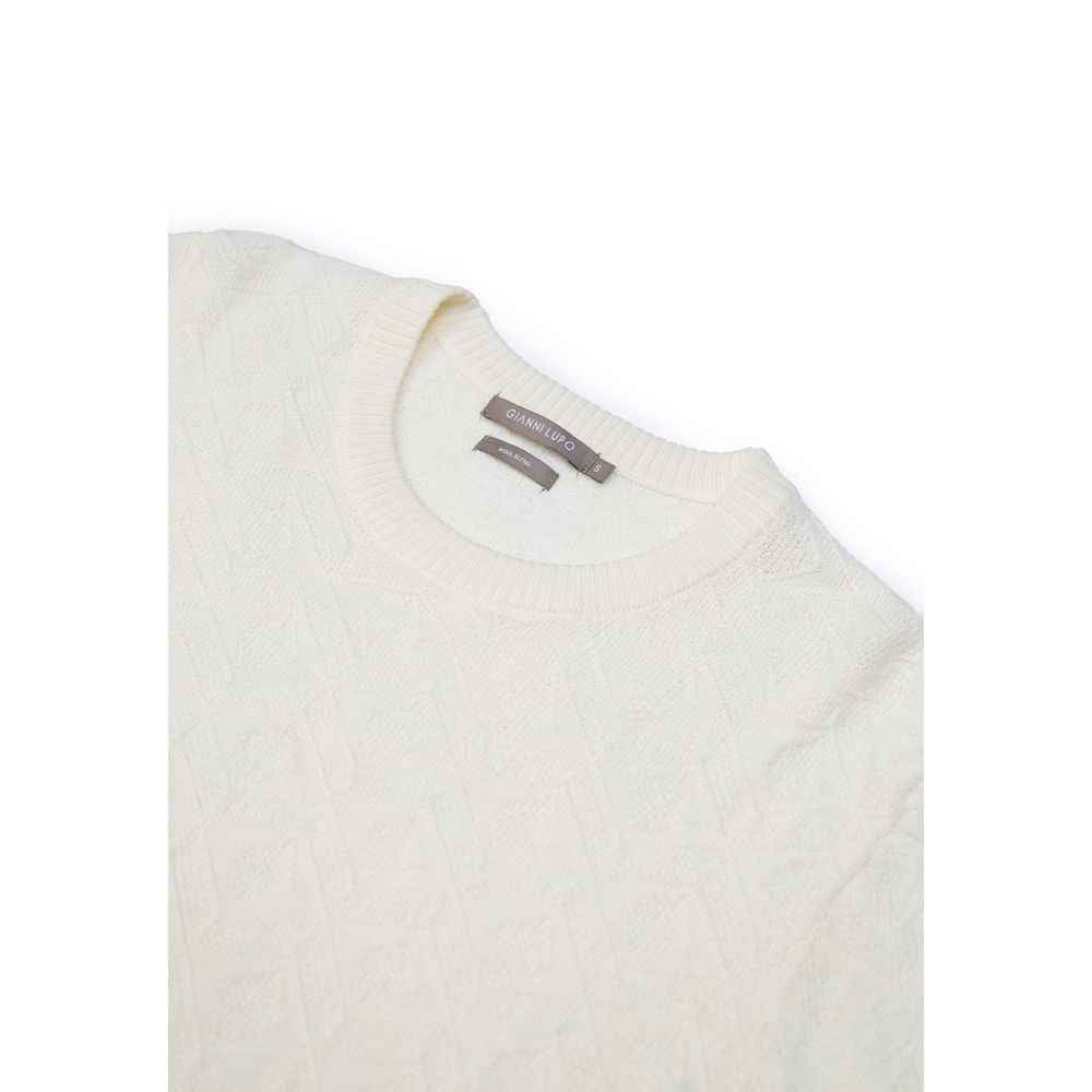 Gianni Lupo Cream Marabou Sportswear