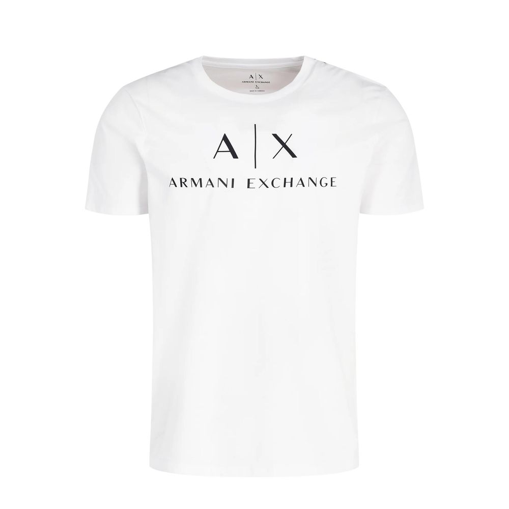 Armani Exchange White Cotton T-Shirt