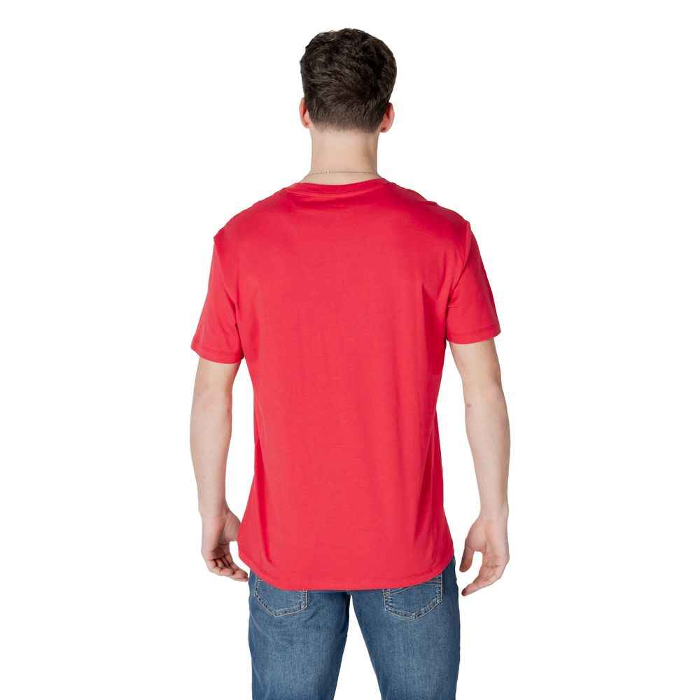 Armani Exchange Red Cotton T-Shirt