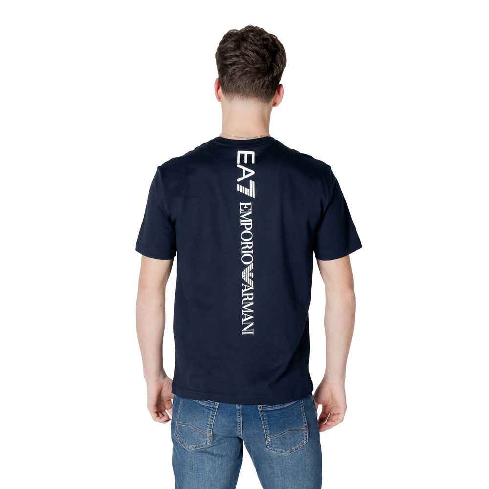 EA7 Emporio Armani Blue Cotton T-Shirt