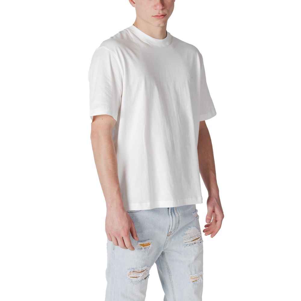 Armani Exchange White Cotton T-Shirt