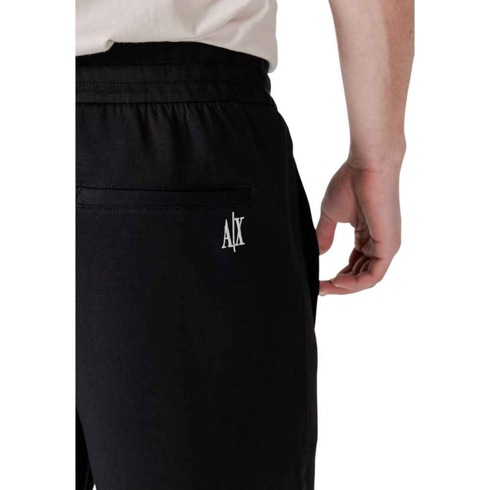 Armani Exchange Black Cotton Bermuda