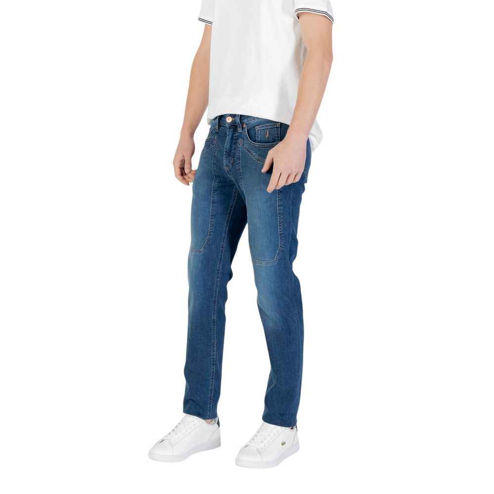 Jeckerson Blue Cotton Skinny Jean