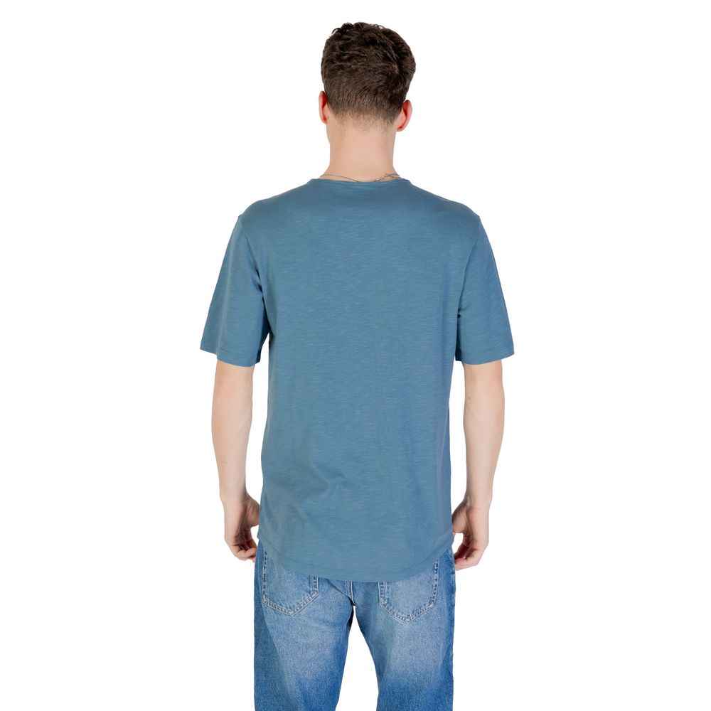 Jack Jones Blue Cotton T-Shirt
