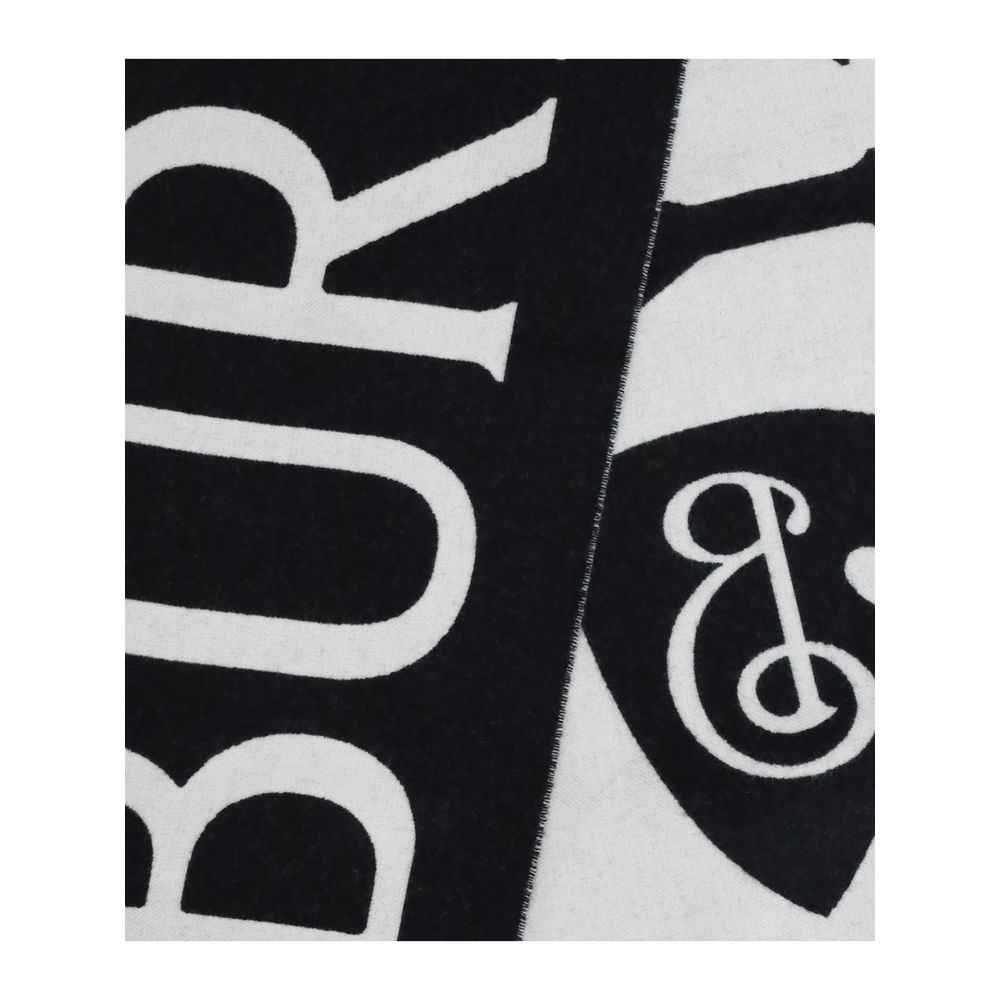 Burberry Black Wool Scarf