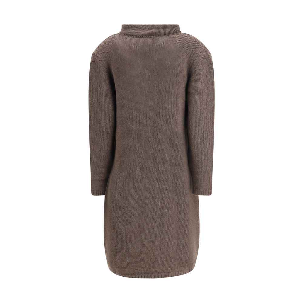 Ella Semi-long Sweater with a front hook-and-eye closure