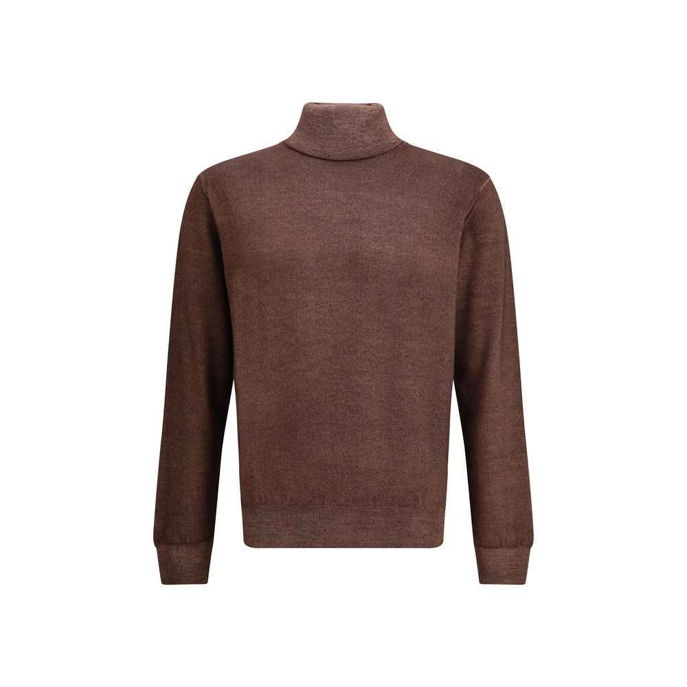 Cruciani Wool Green Turtleneck
