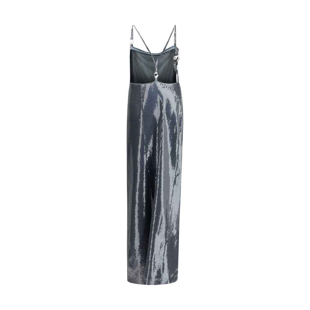 Coperni Ruched Sequin-Embellished Gown