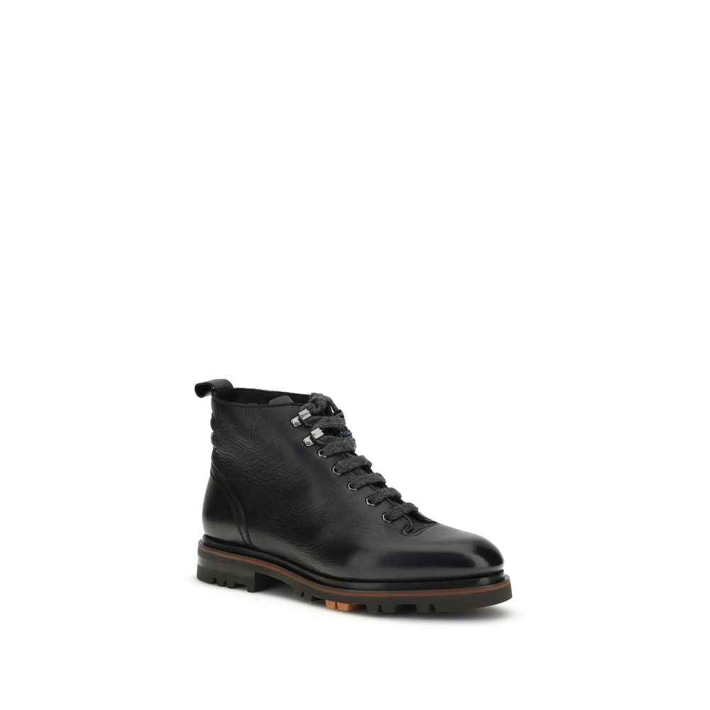 Santoni Leather Ankle Boot