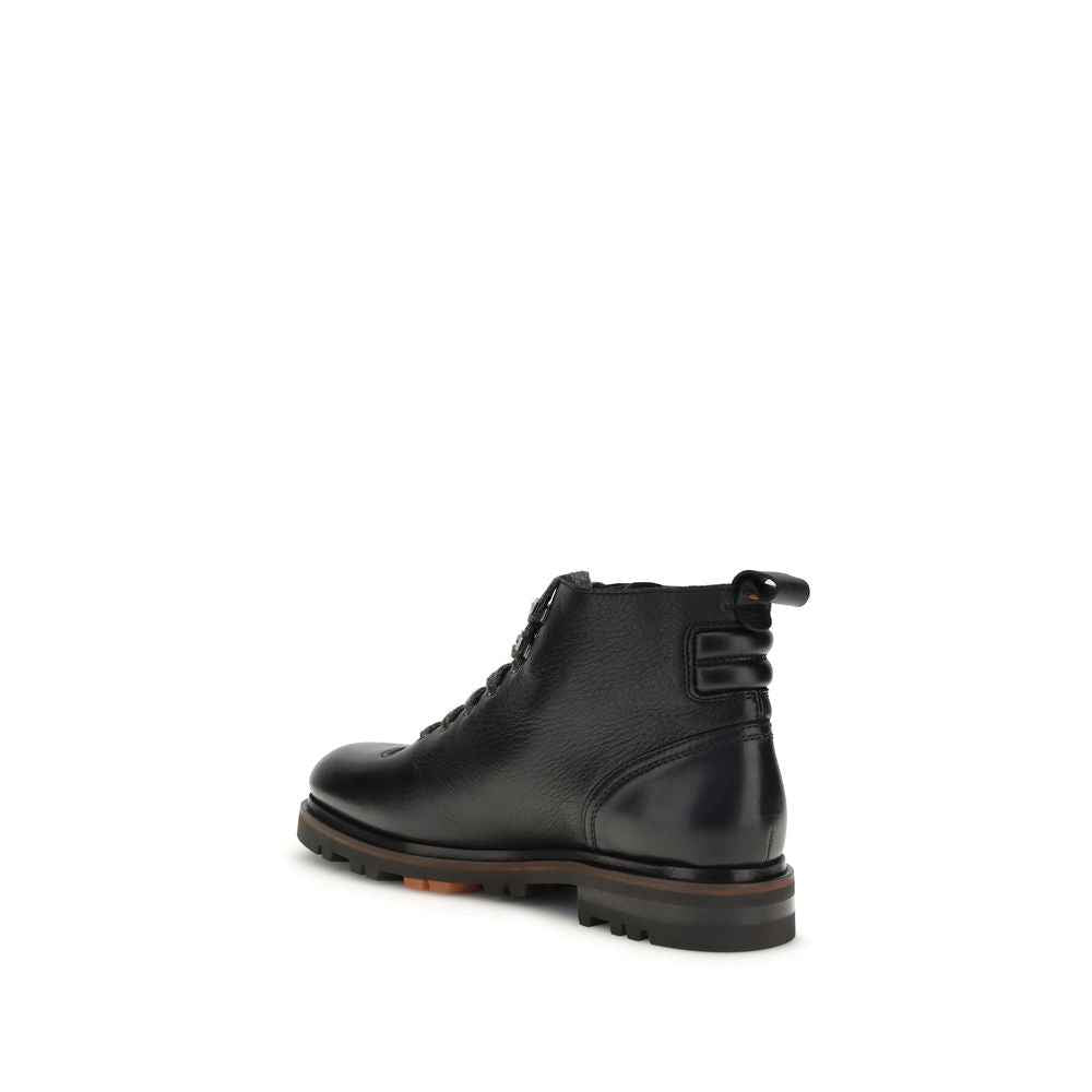 Santoni Leather Ankle Boot