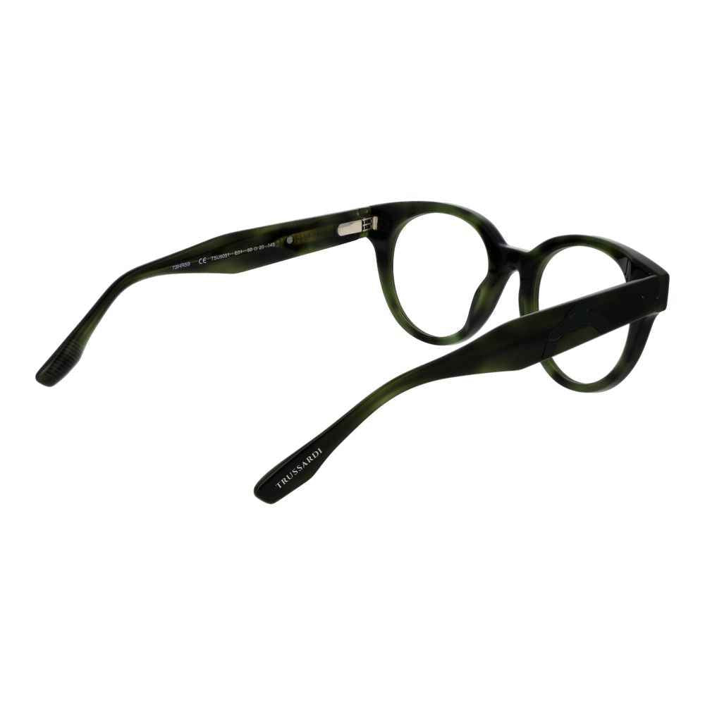 Trussardi Green Unisex Glasses Frame
