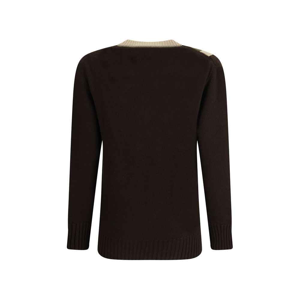 Valentino Beige Fleece Wool Sweatshirt