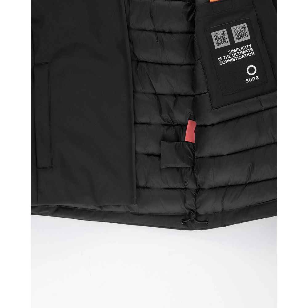Suns Black Polyester Jackets & Coat