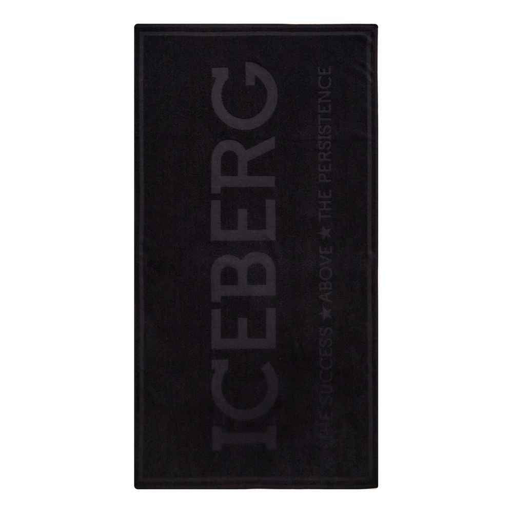 Iceberg Black Cotton Swimwear
